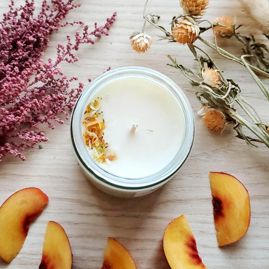 Pêche & crème vanillée