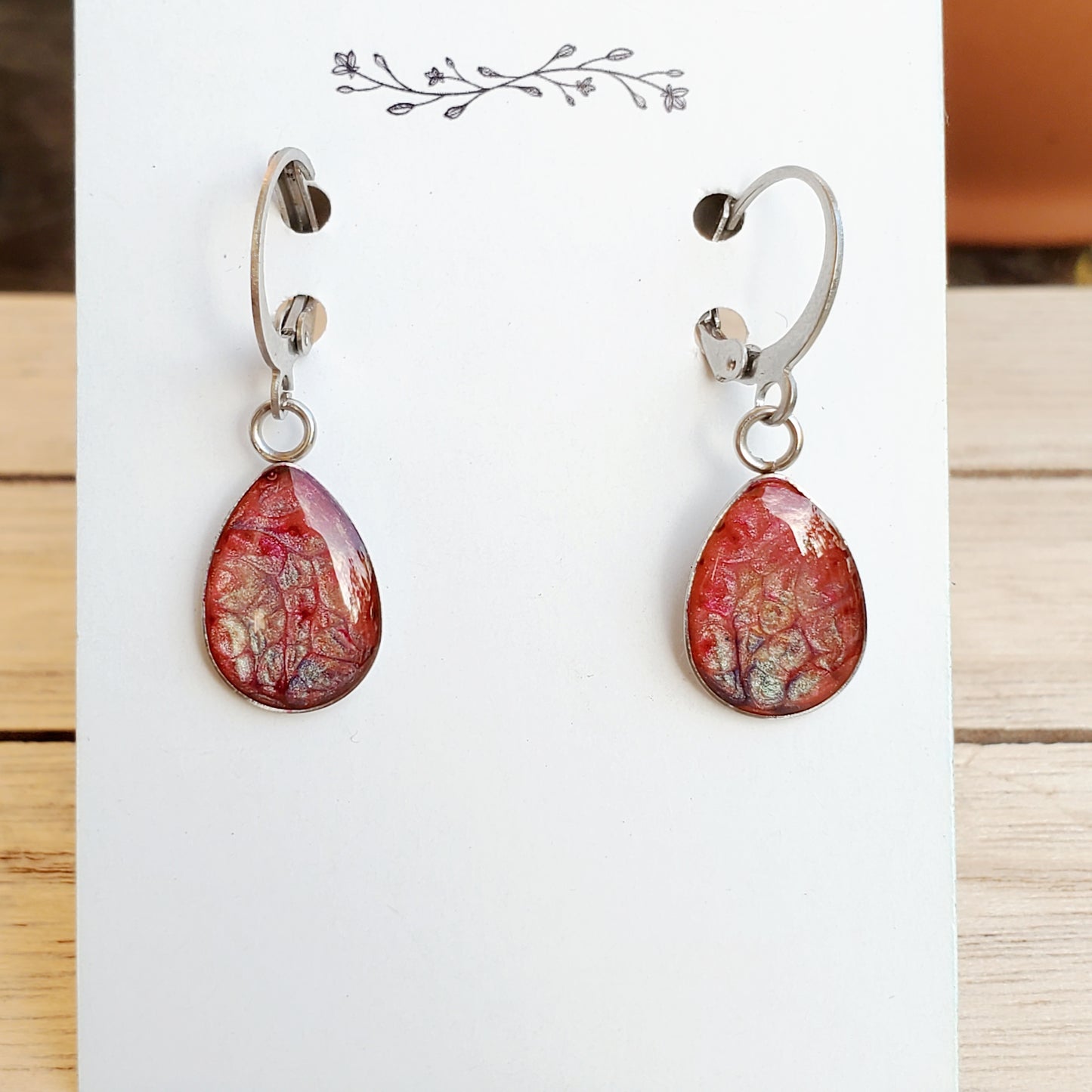 Boucles d'oreilles Gouttes rosée matinale