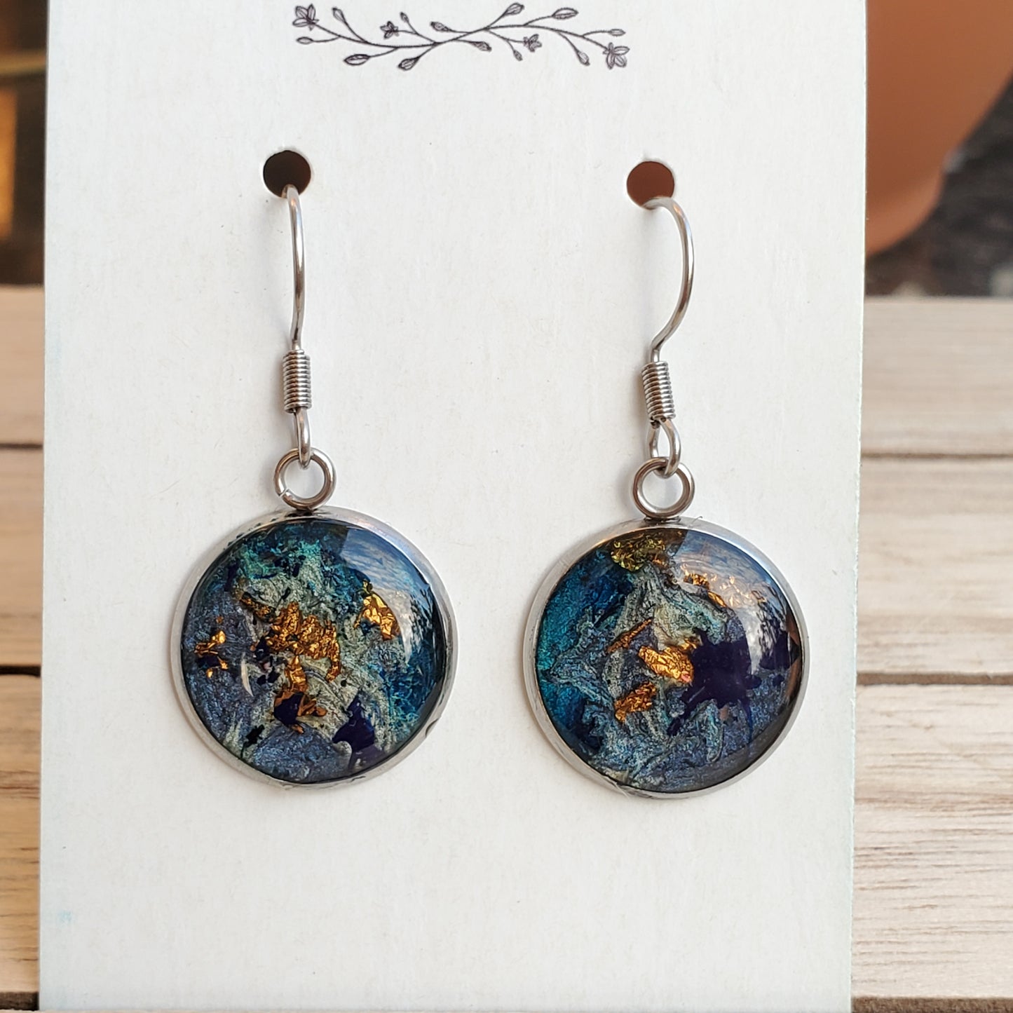 Boucles d'oreilles Bleu turquoise