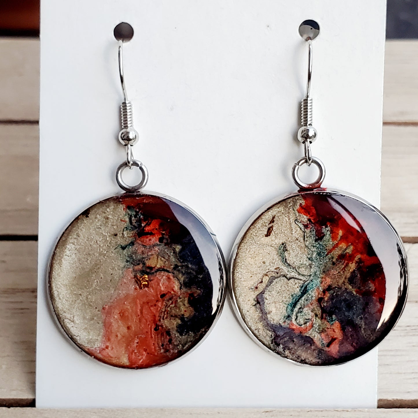 Boucles d'oreilles Mars